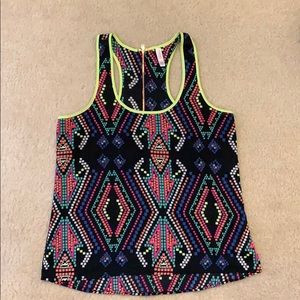 Flowy sheer tank blouse